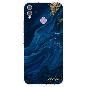 Picasee silikónový prehľadný obal pre Honor 8X - Blue