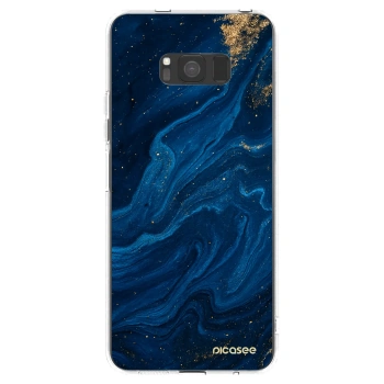 Picasee silikónový prehľadný obal pre Samsung Galaxy S8 G950F - Blue
