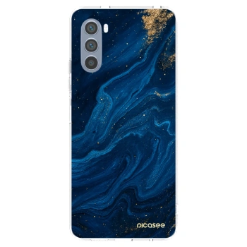 Picasee silikónový prehľadný obal pre Motorola Moto G62 - Blue