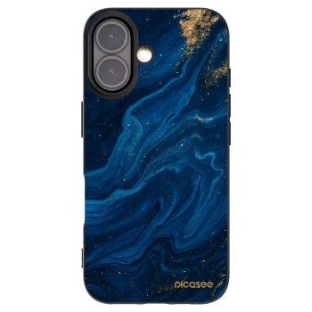 Picasee silikónový čierny obal pre Apple iPhone 16 - Blue