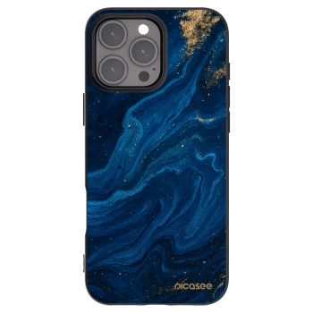 Picasee silikónový čierny obal pre Apple iPhone 16 Pro Max - Blue