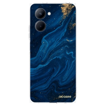 Picasee silikónový prehľadný obal pre Realme C33 (2023) - Blue