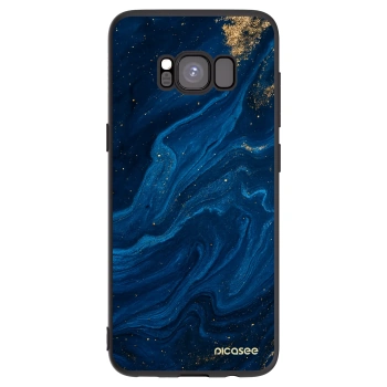 Picasee silikónový čierny obal pre Samsung Galaxy S8 G950F - Blue