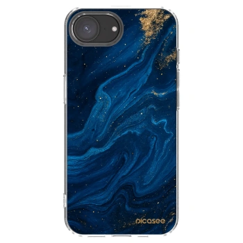 Picasee silikónový prehľadný obal pre Apple iPhone 16e - Blue