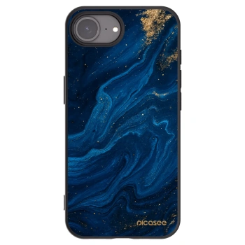 Picasee silikónový čierny obal pre Apple iPhone 16e - Blue