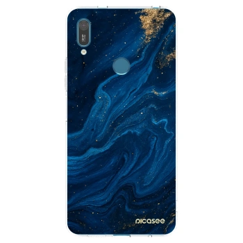 Picasee silikónový prehľadný obal pre Huawei Y7 2019 - Blue
