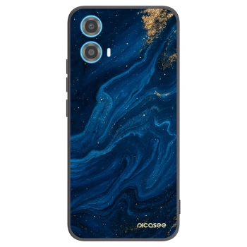 Picasee silikónový čierny obal pre Motorola Moto G34 5G - Blue