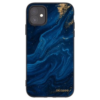Picasee silikónový čierny obal pre Apple iPhone 11 - Blue