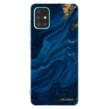 Picasee silikónový prehľadný obal pre Samsung Galaxy A51 A515F - Blue