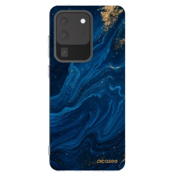 Picasee silikónový prehľadný obal pre Samsung Galaxy S20 Ultra 5G G988F - Blue