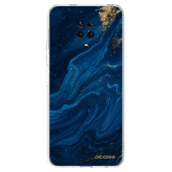Picasee silikónový prehľadný obal pre Xiaomi Redmi Note 9S - Blue