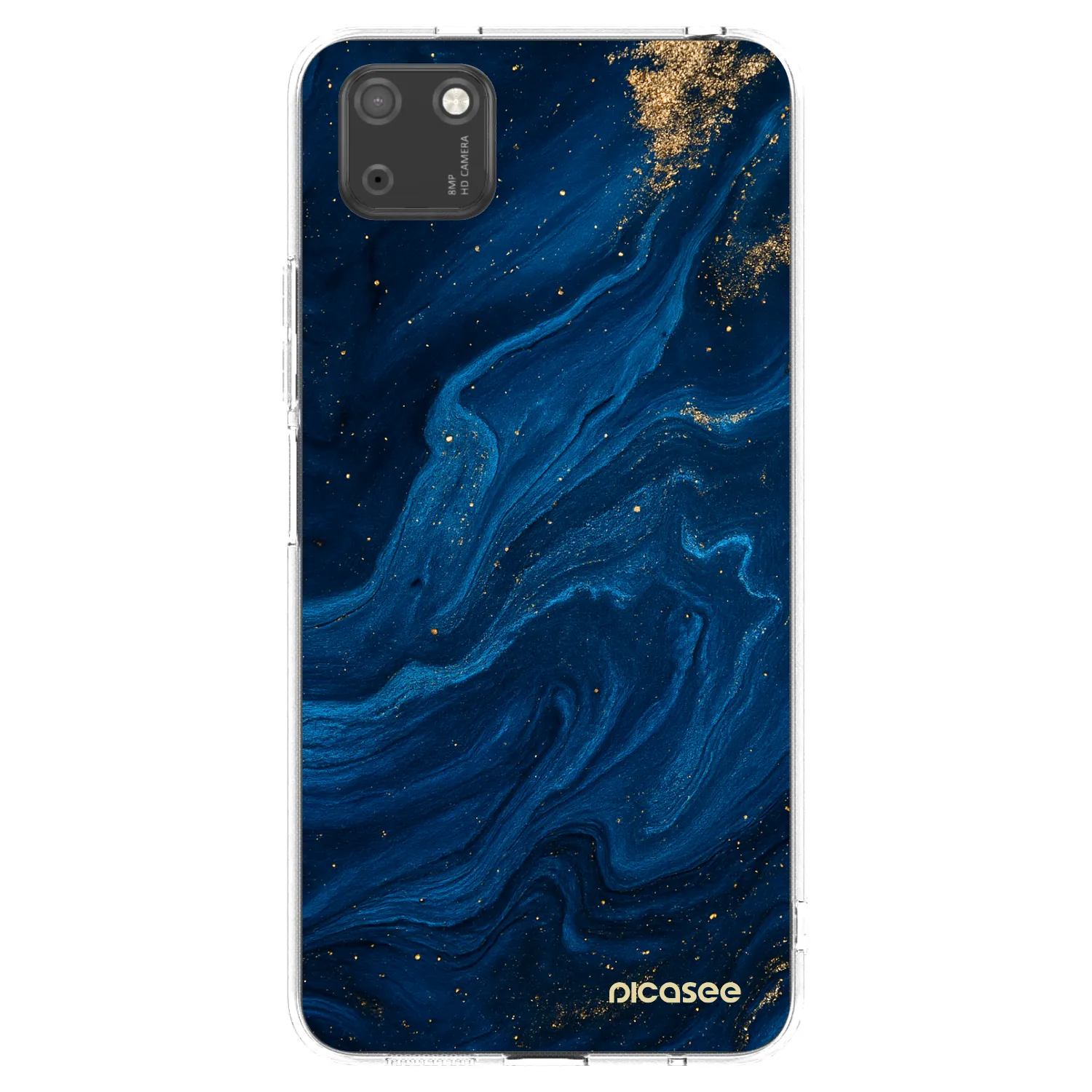 Picasee silikónový prehľadný obal pre Huawei Y5P - Blue