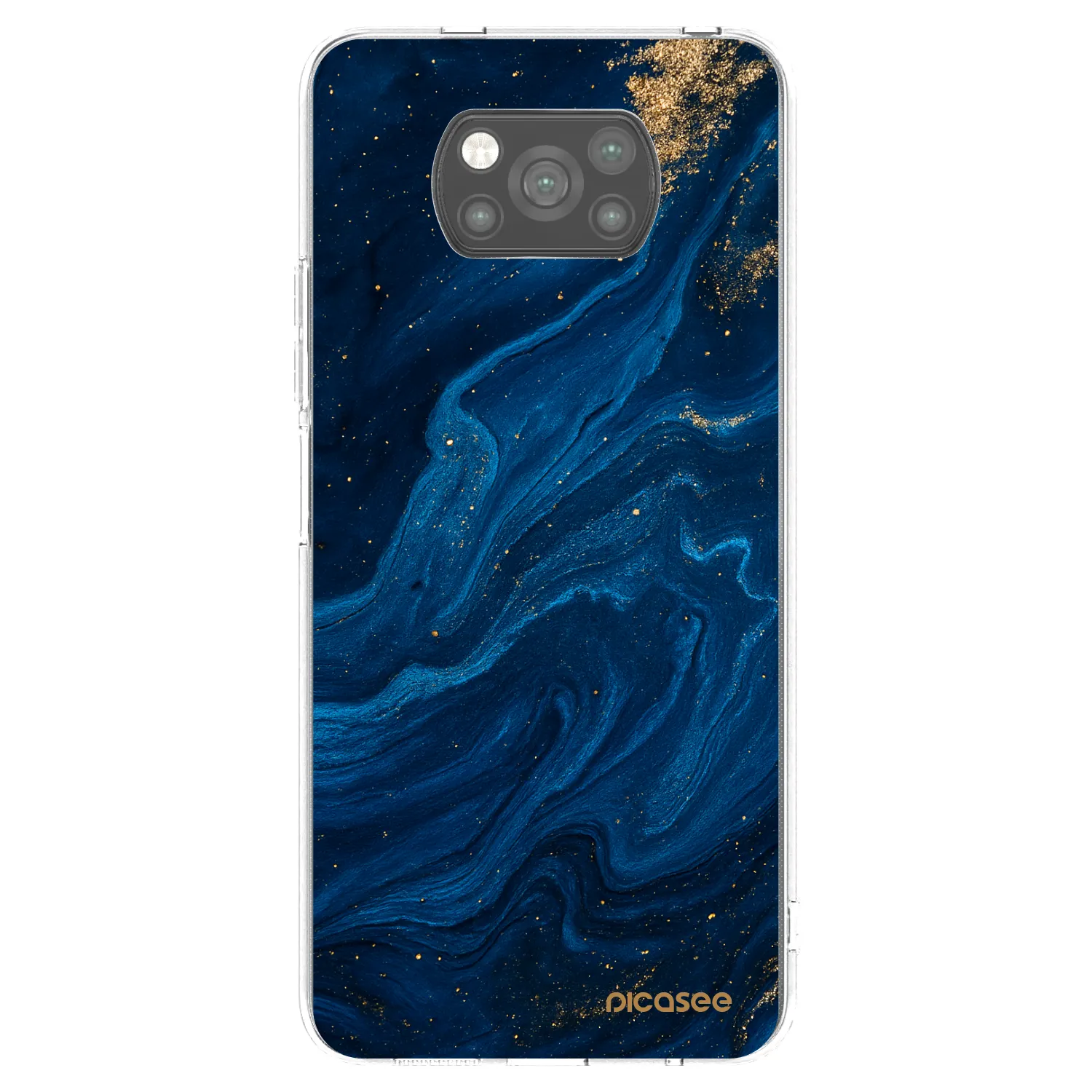 Picasee silikónový čierny obal pre Xiaomi Poco X3 - Blue
