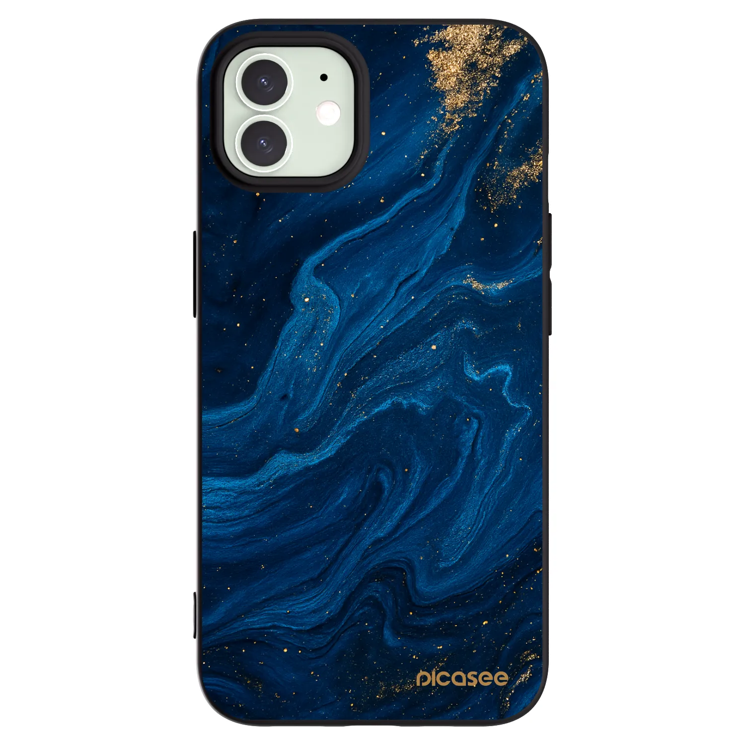 Silikónový čierny obal pre Apple iPhone 12 Pro - Blue