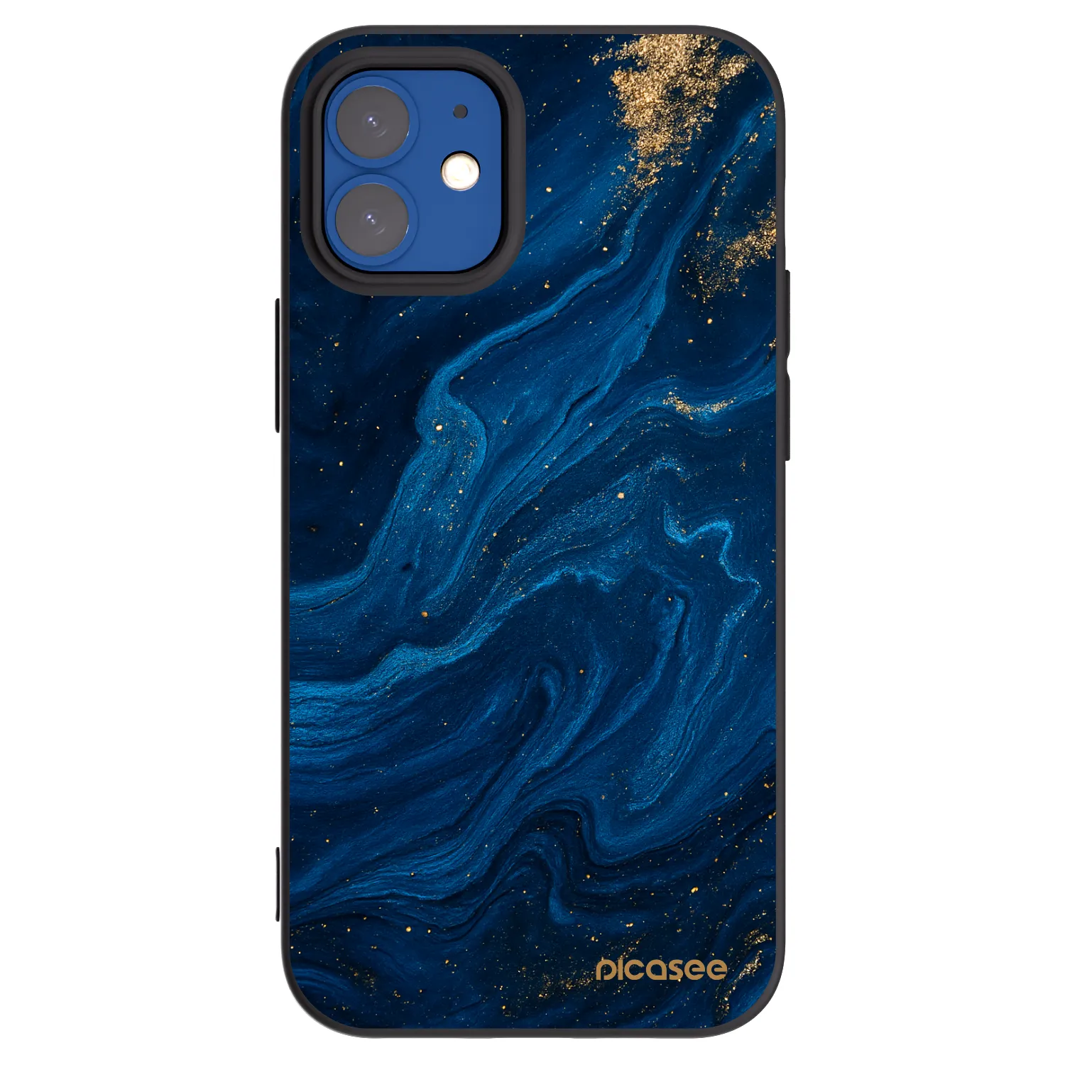 Picasee silikónový čierny obal pre Apple iPhone 12 mini - Blue
