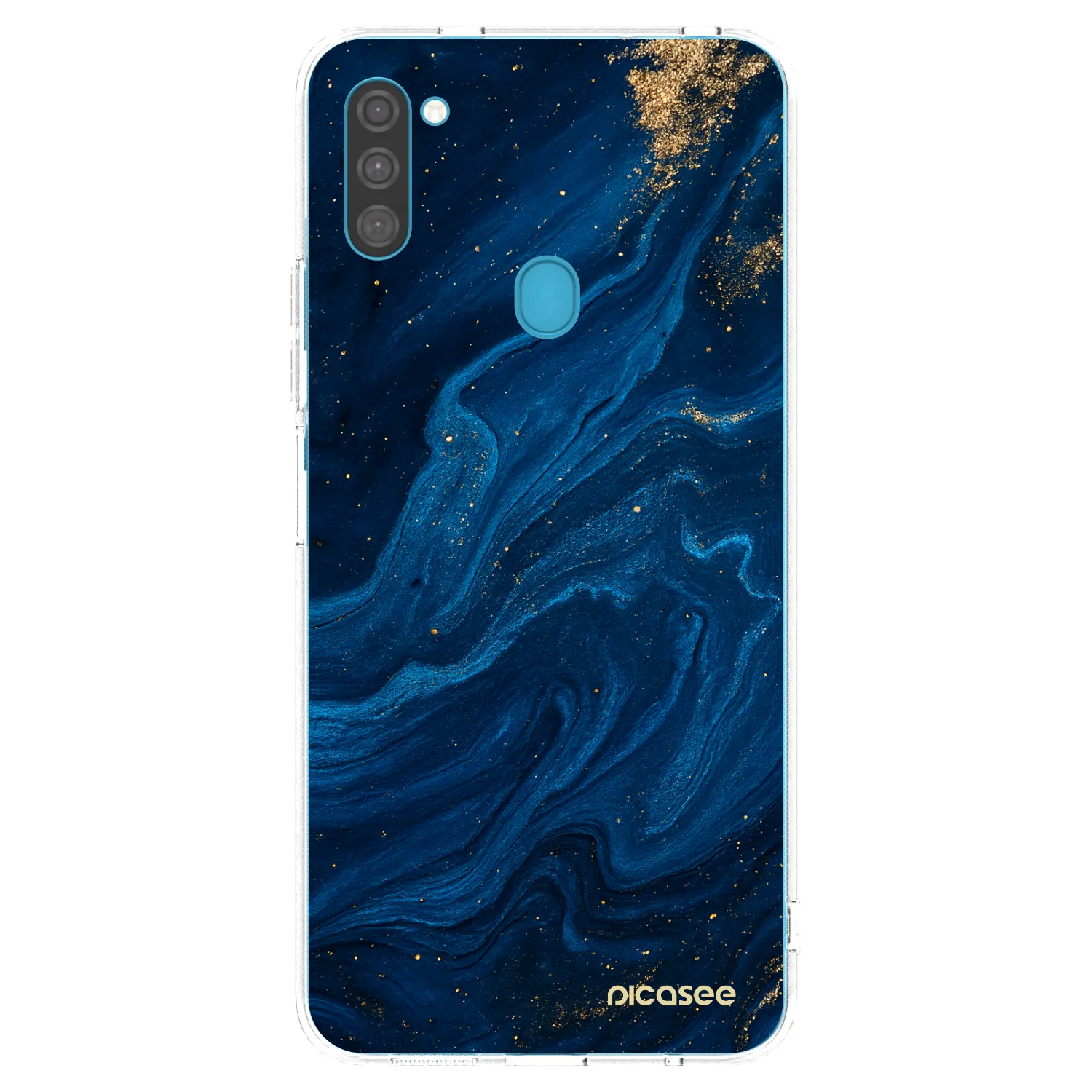 Picasee silikónový prehľadný obal pre Samsung Galaxy M11 - Blue