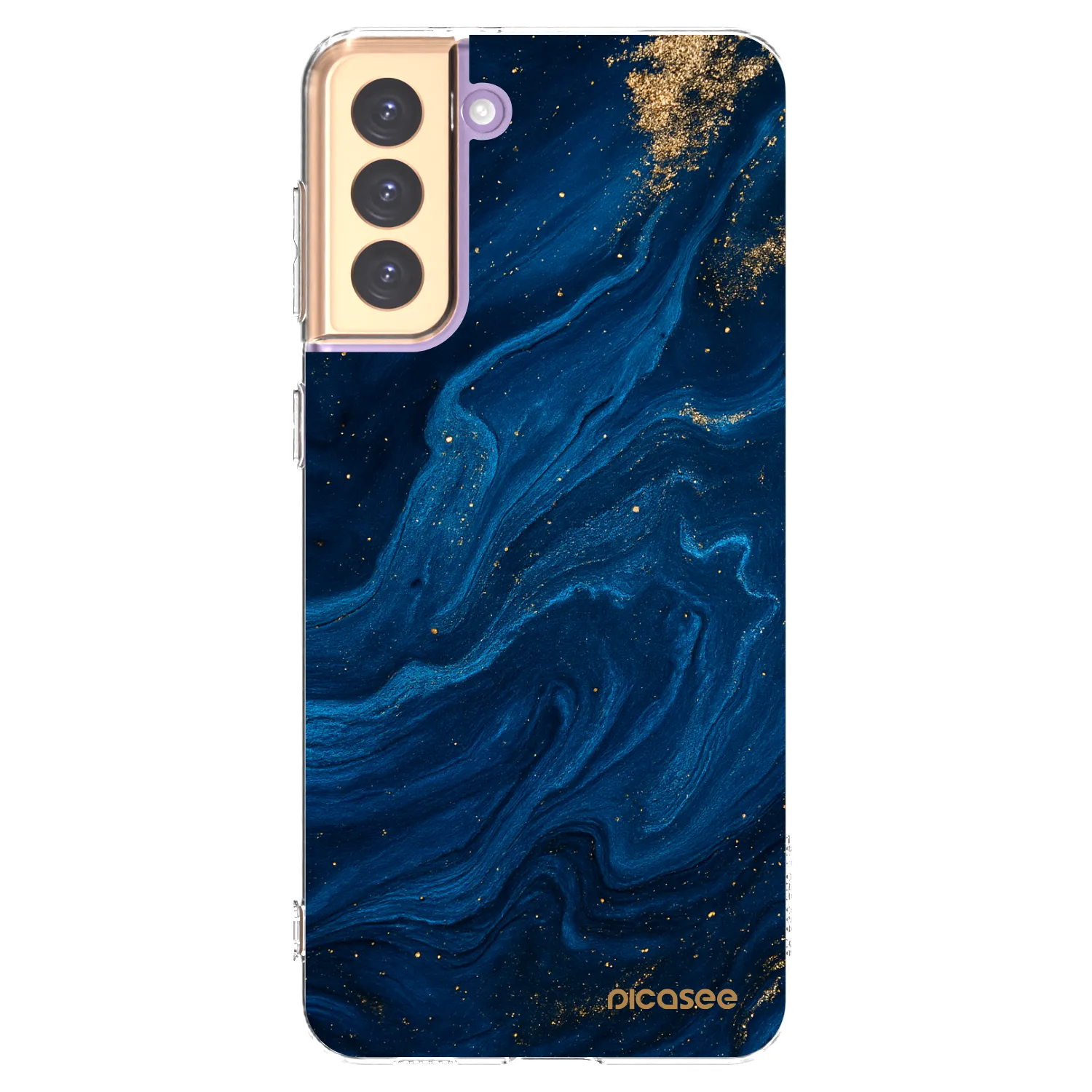 Picasee silikónový prehľadný obal pre Samsung Galaxy S21+ 5G G996F - Blue