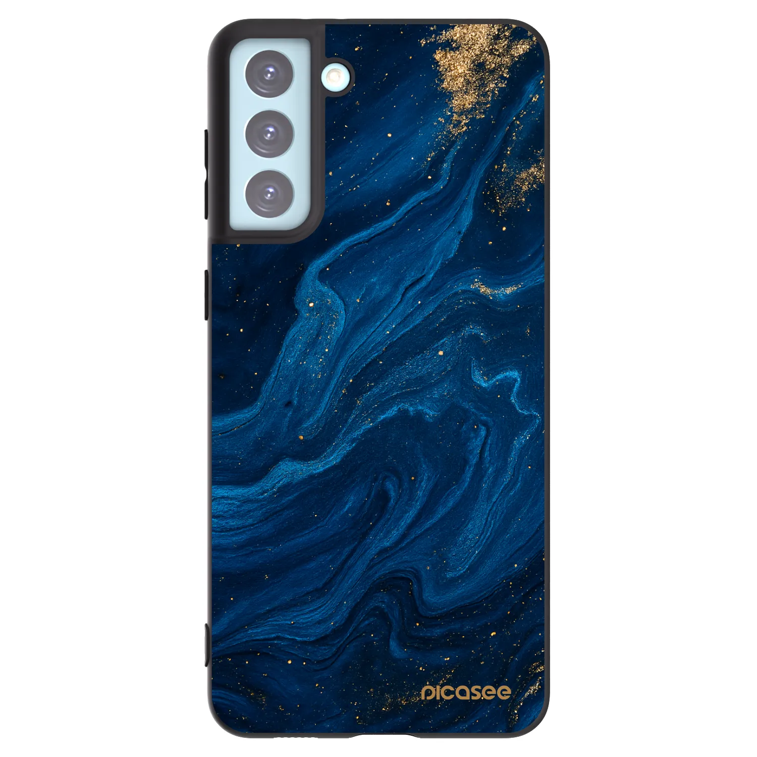 Picasee silikónový čierny obal pre Samsung Galaxy S21+ 5G G996F - Blue