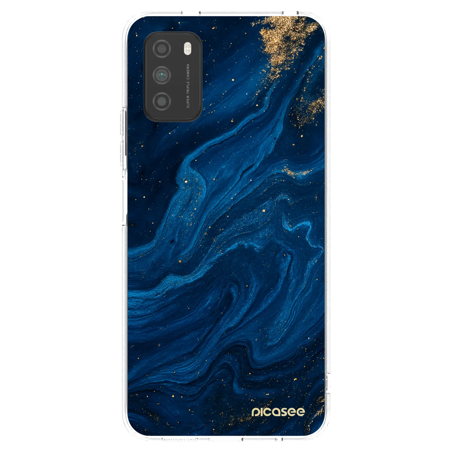 Silikónový prehľadný obal pre Xiaomi Poco M3 - Blue