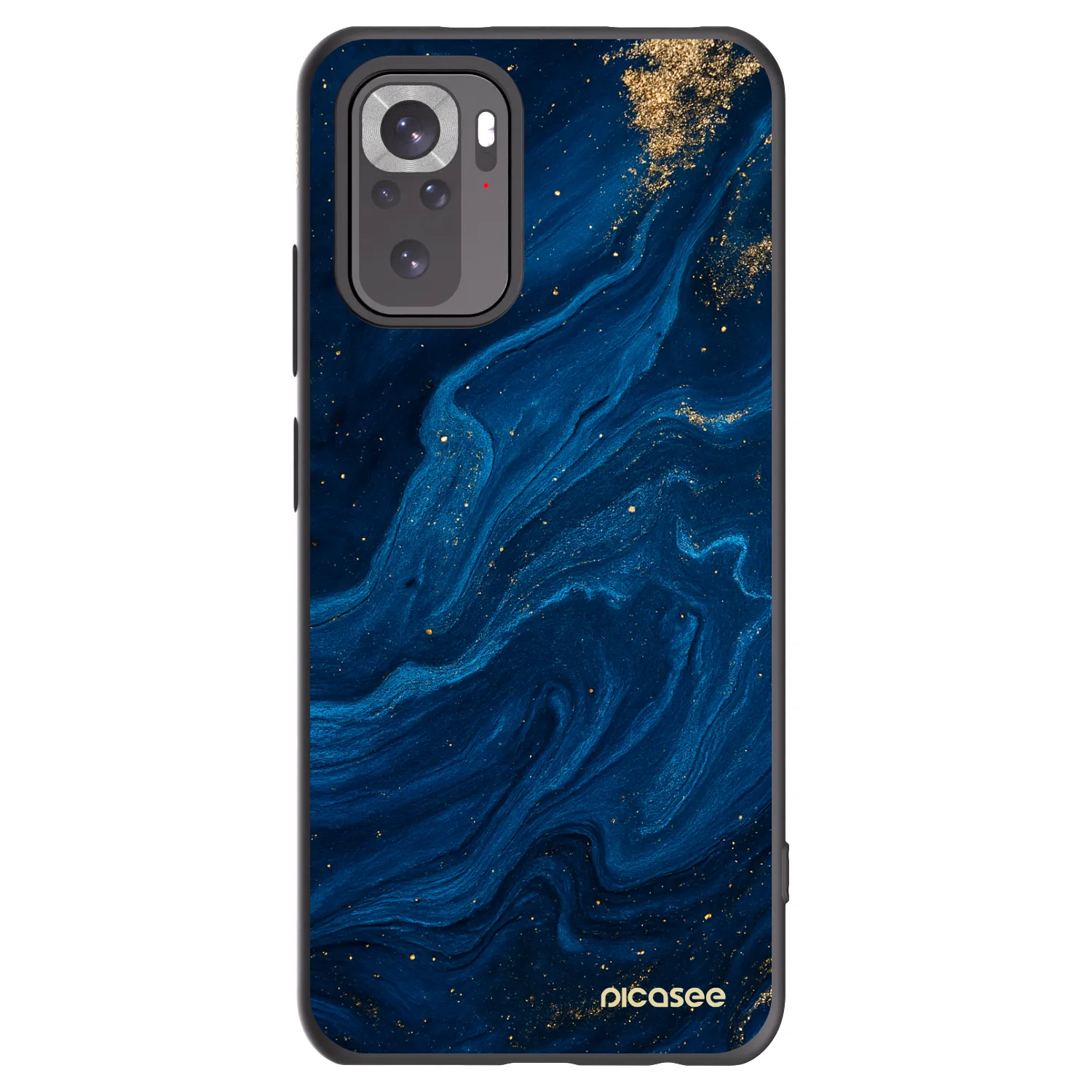 Picasee silikónový čierny obal pre Xiaomi Redmi Note 10 - Blue
