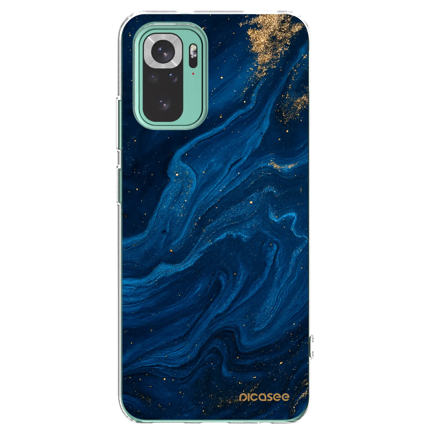 Picasee silikónový prehľadný obal pre Xiaomi Redmi Note 10 Pro - Blue