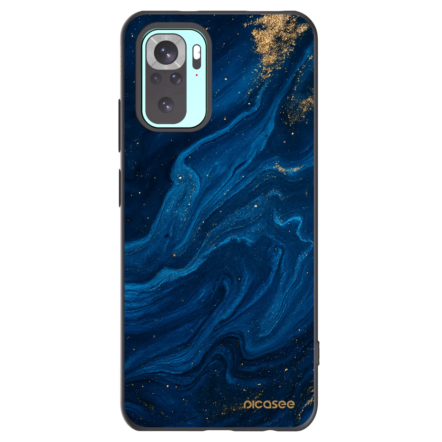 Picasee silikónový čierny obal pre Xiaomi Redmi Note 10 Pro - Blue