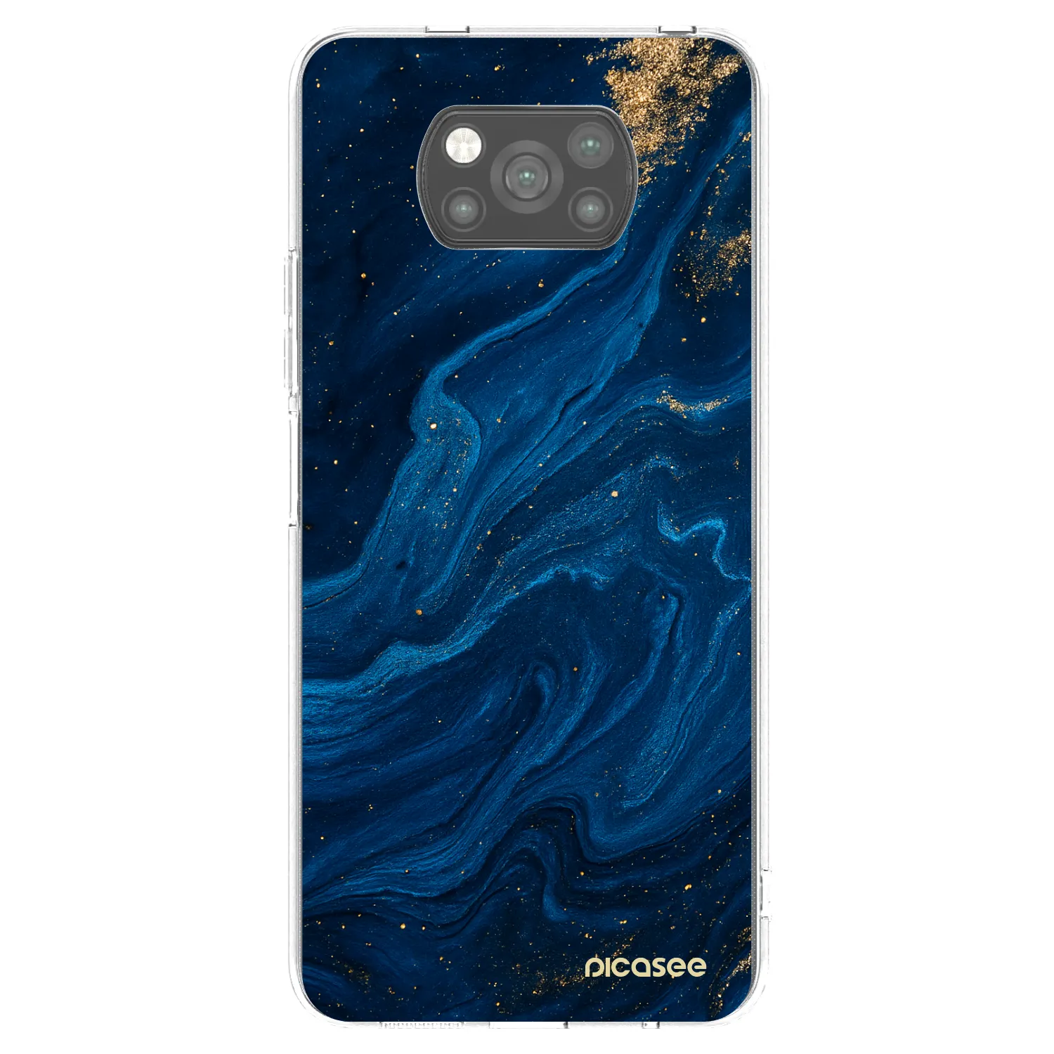 Picasee silikónový čierny obal pre Xiaomi Poco X3 Pro - Blue