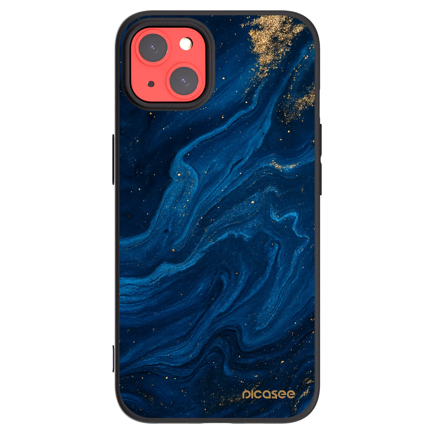Picasee silikónový čierny obal pre Apple iPhone 13 - Blue