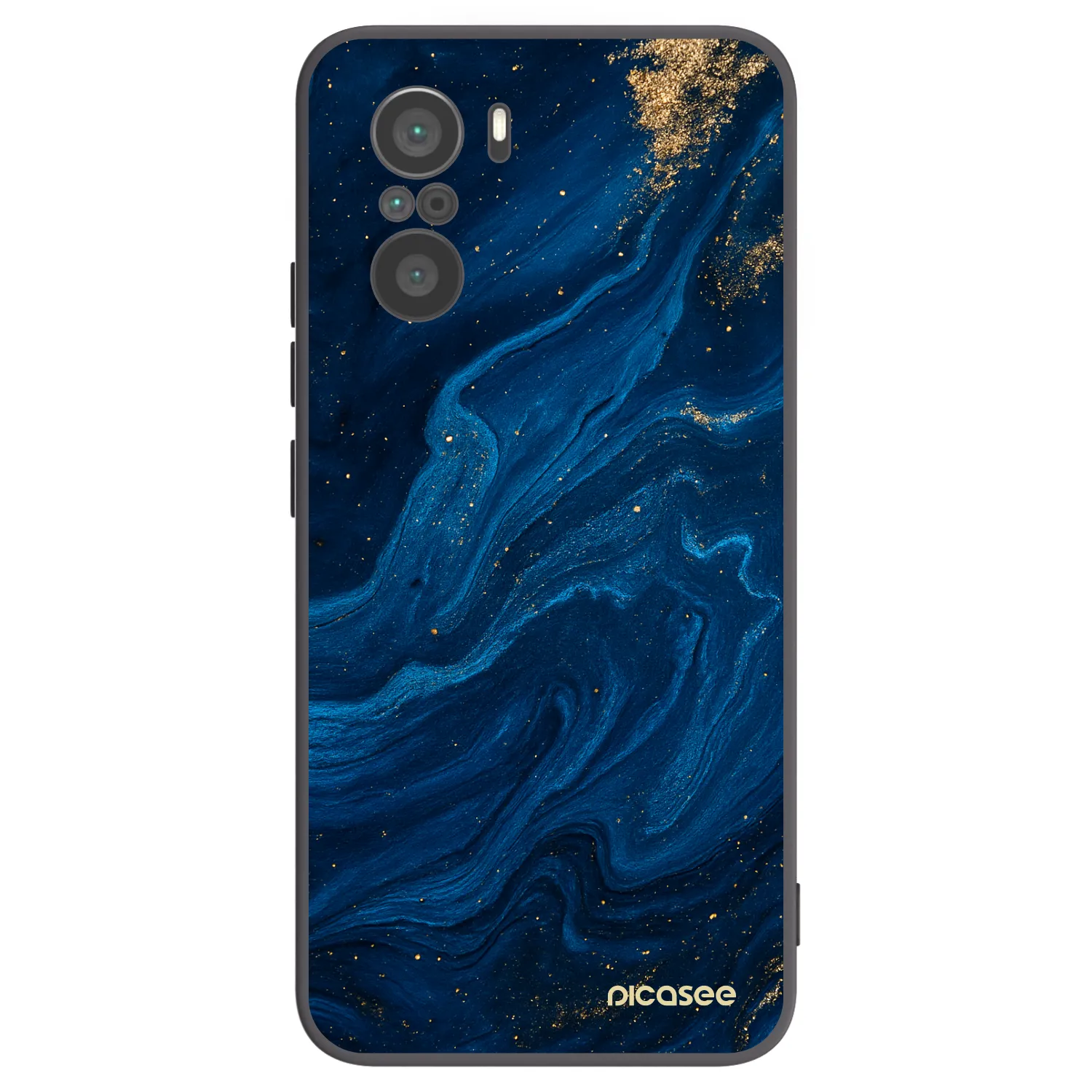 Picasee silikónový čierny obal pre Xiaomi Poco F3 - Blue