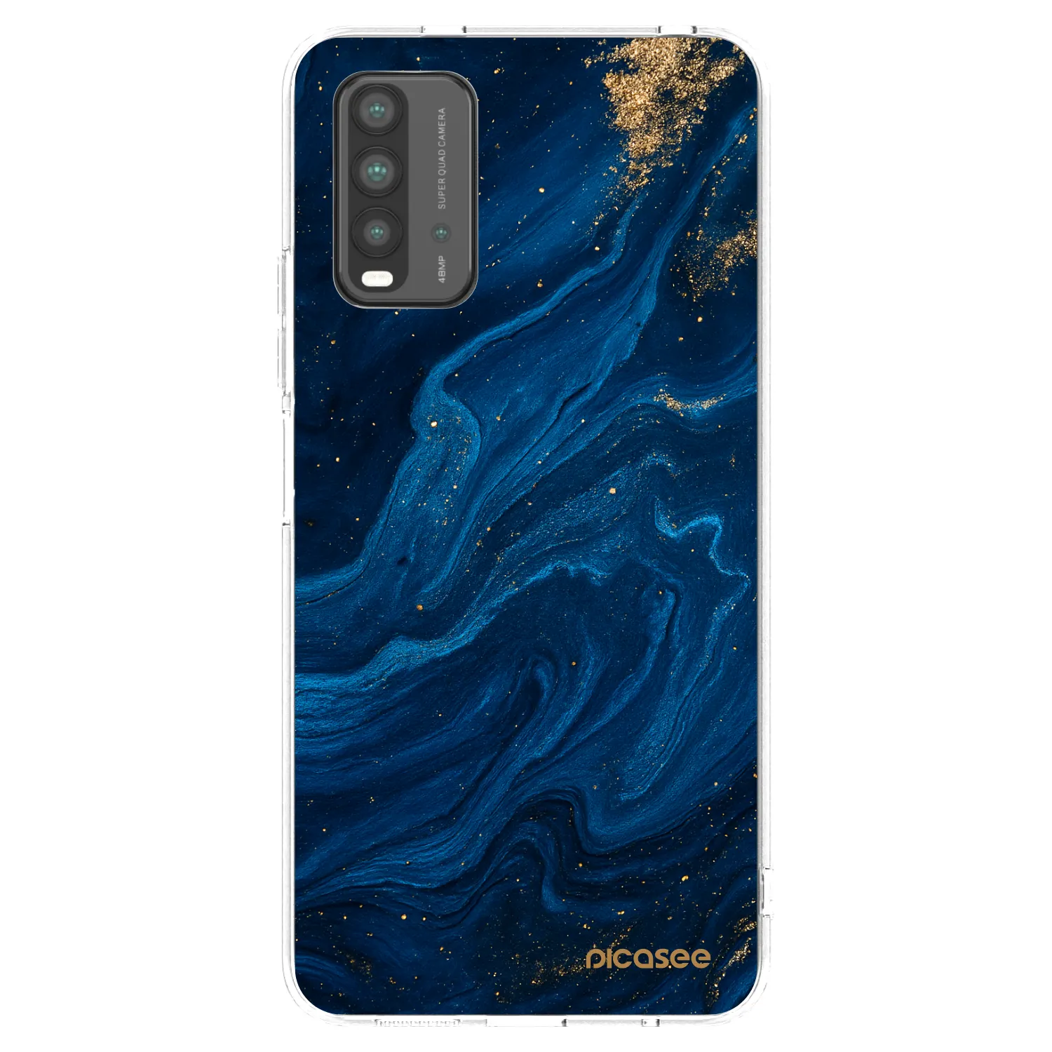 Silikónový prehľadný obal pre Xiaomi Redmi 9T - Blue