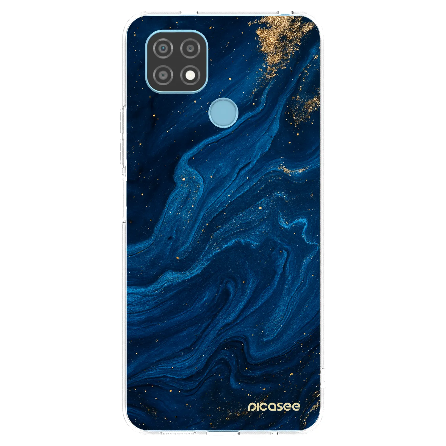 Picasee silikónový prehľadný obal pre Realme C21 - Blue