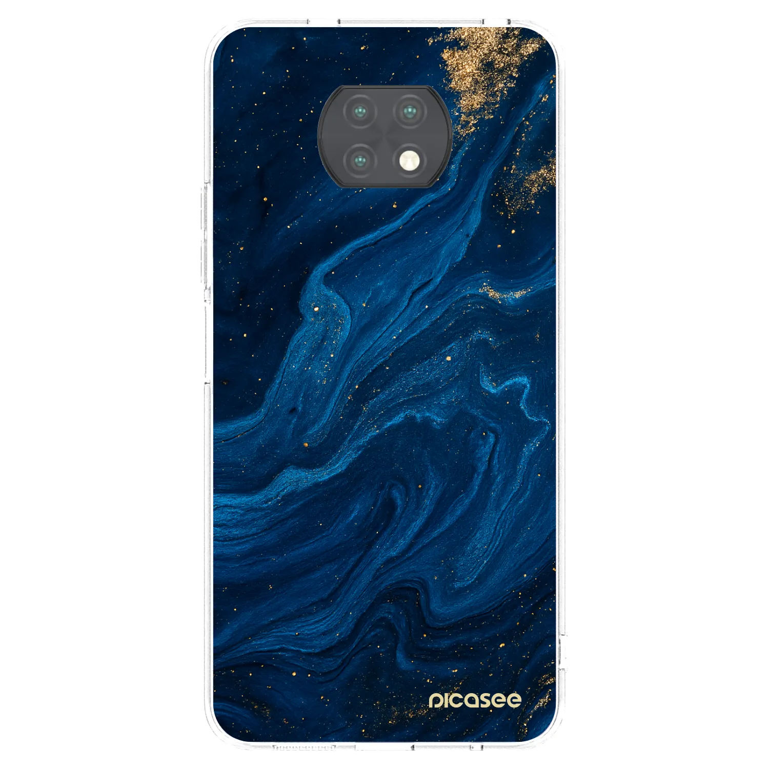 Picasee silikónový prehľadný obal pre Xiaomi Redmi Note 9T - Blue