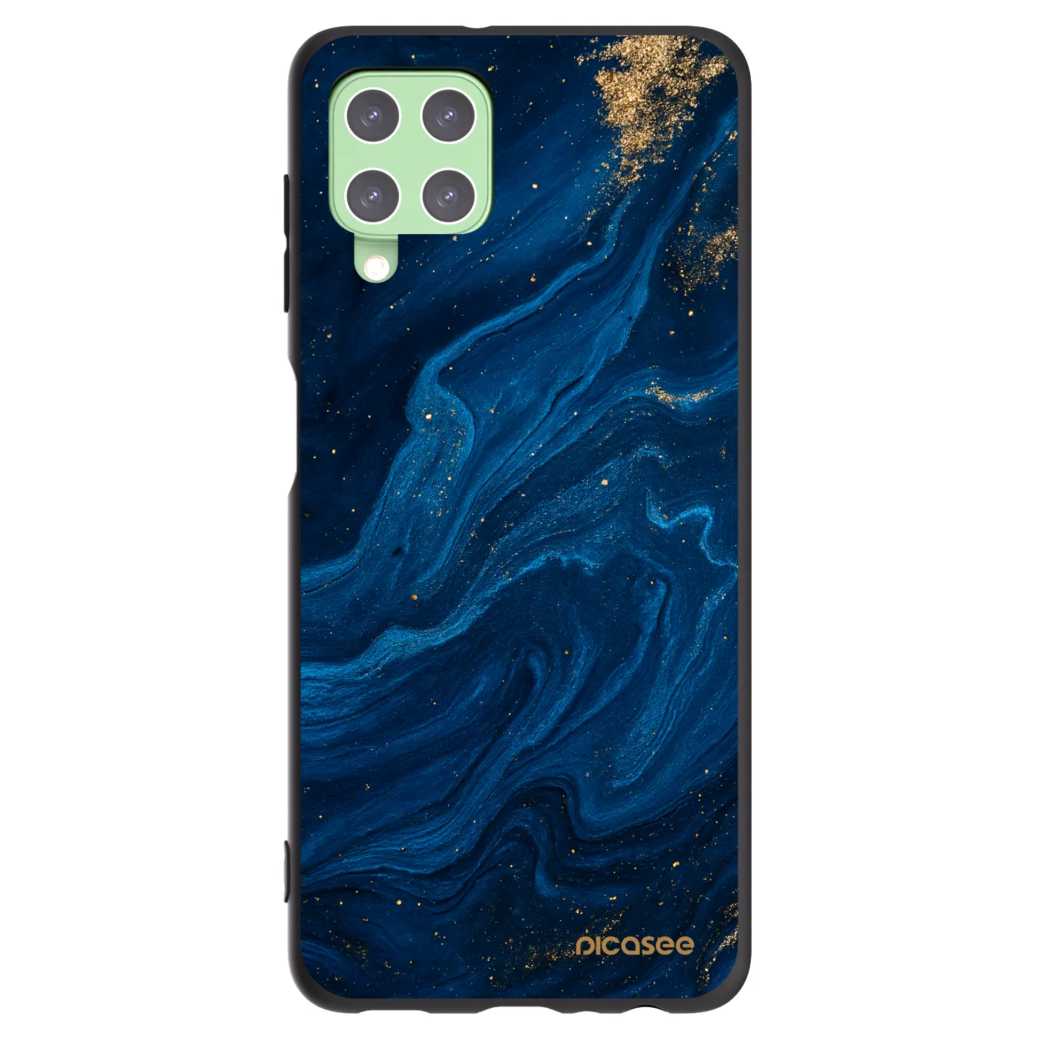 Picasee silikónový čierny obal pre Samsung Galaxy A22 A225F 4G - Blue