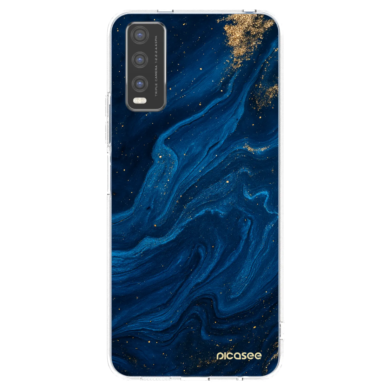 Picasee silikónový prehľadný obal pre Vivo Y20s - Blue