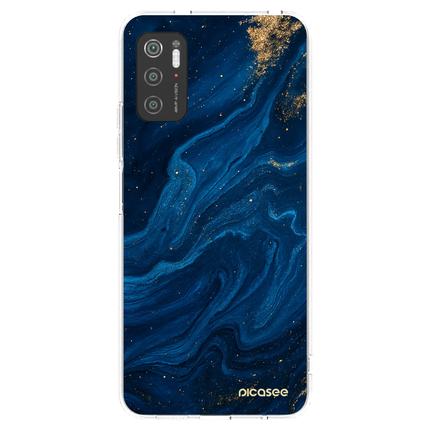 Picasee silikónový prehľadný obal pre Xiaomi Poco M3 Pro 5G - Blue