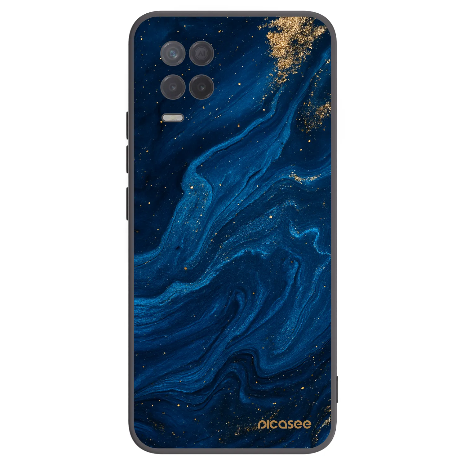 Picasee silikónový čierny obal pre Realme 8 5G - Blue