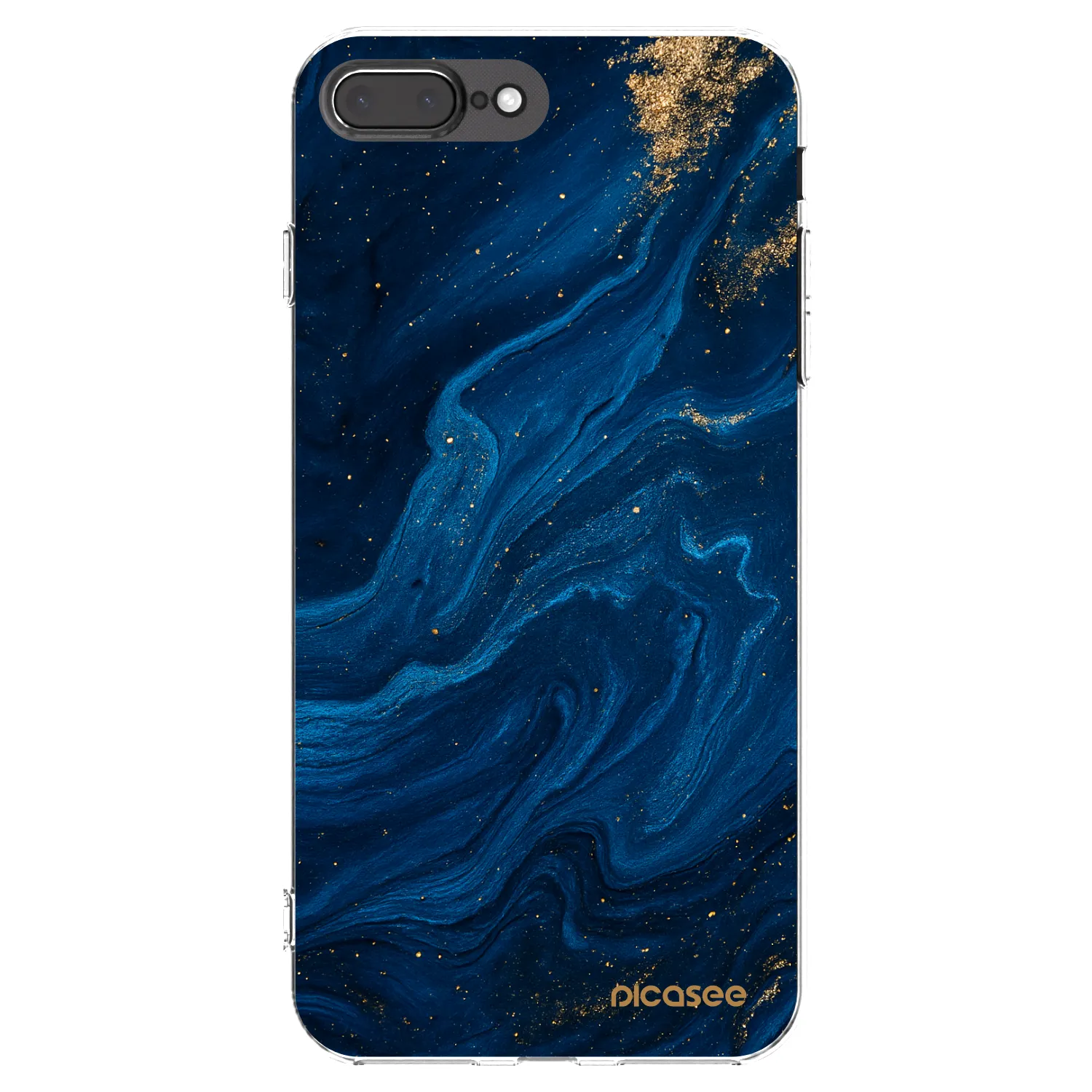 Silikónový prehľadný obal pre Apple iPhone 7 Plus - Blue