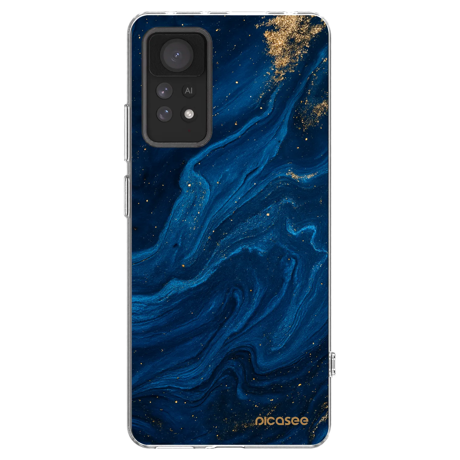 Picasee silikónový prehľadný obal pre Xiaomi Redmi Note 11 Pro 5G - Blue