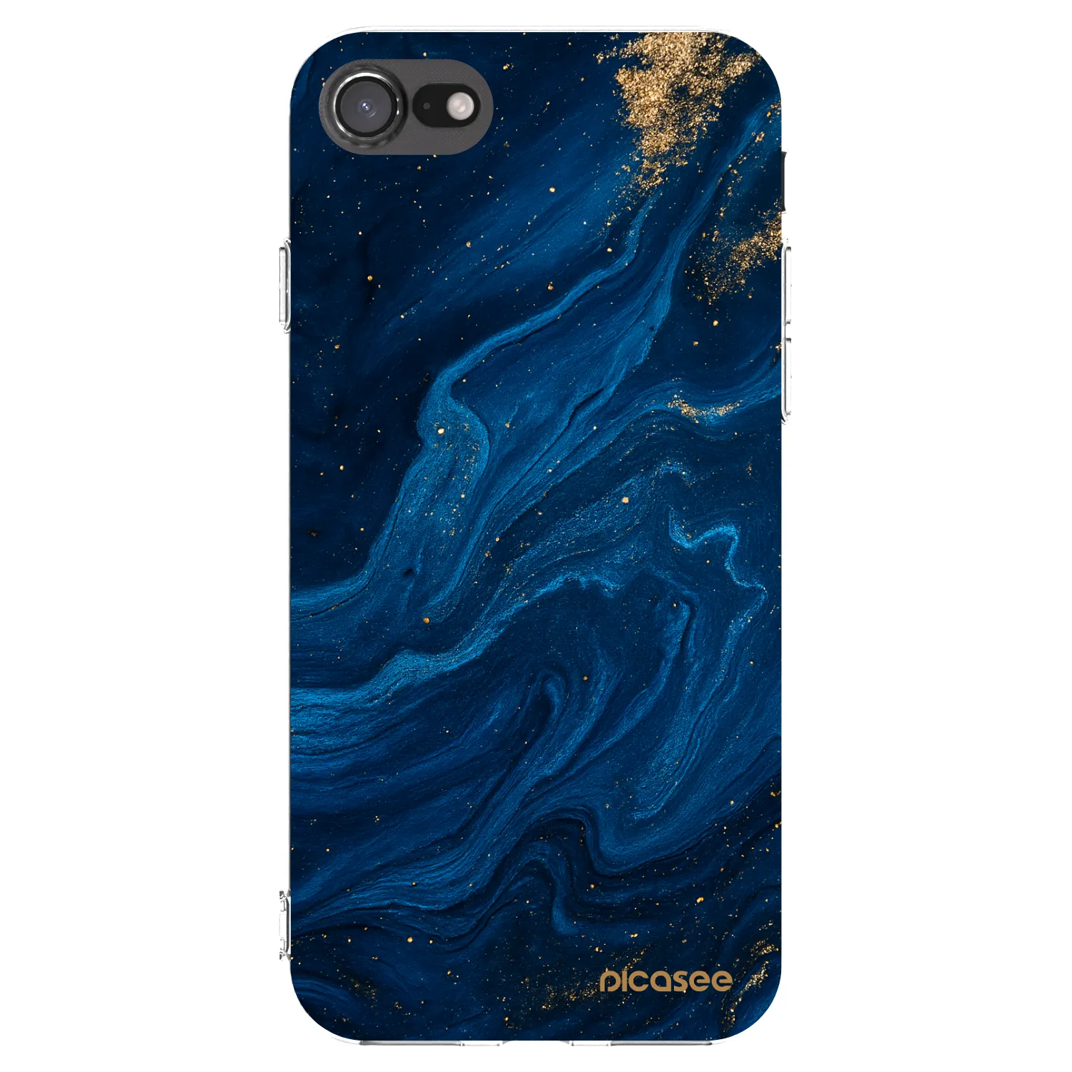 Picasee silikónový prehľadný obal pre Apple iPhone SE 2022 - Blue