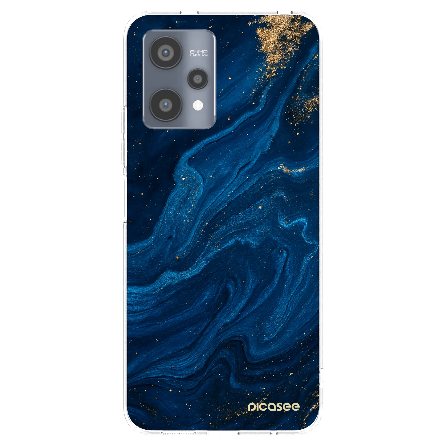 Picasee silikónový prehľadný obal pre Realme 9 Pro 5G - Blue