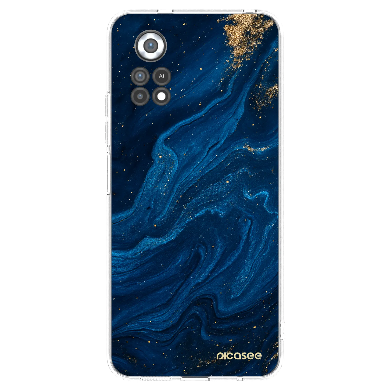 Picasee silikónový prehľadný obal pre Xiaomi Poco X4 Pro 5G - Blue
