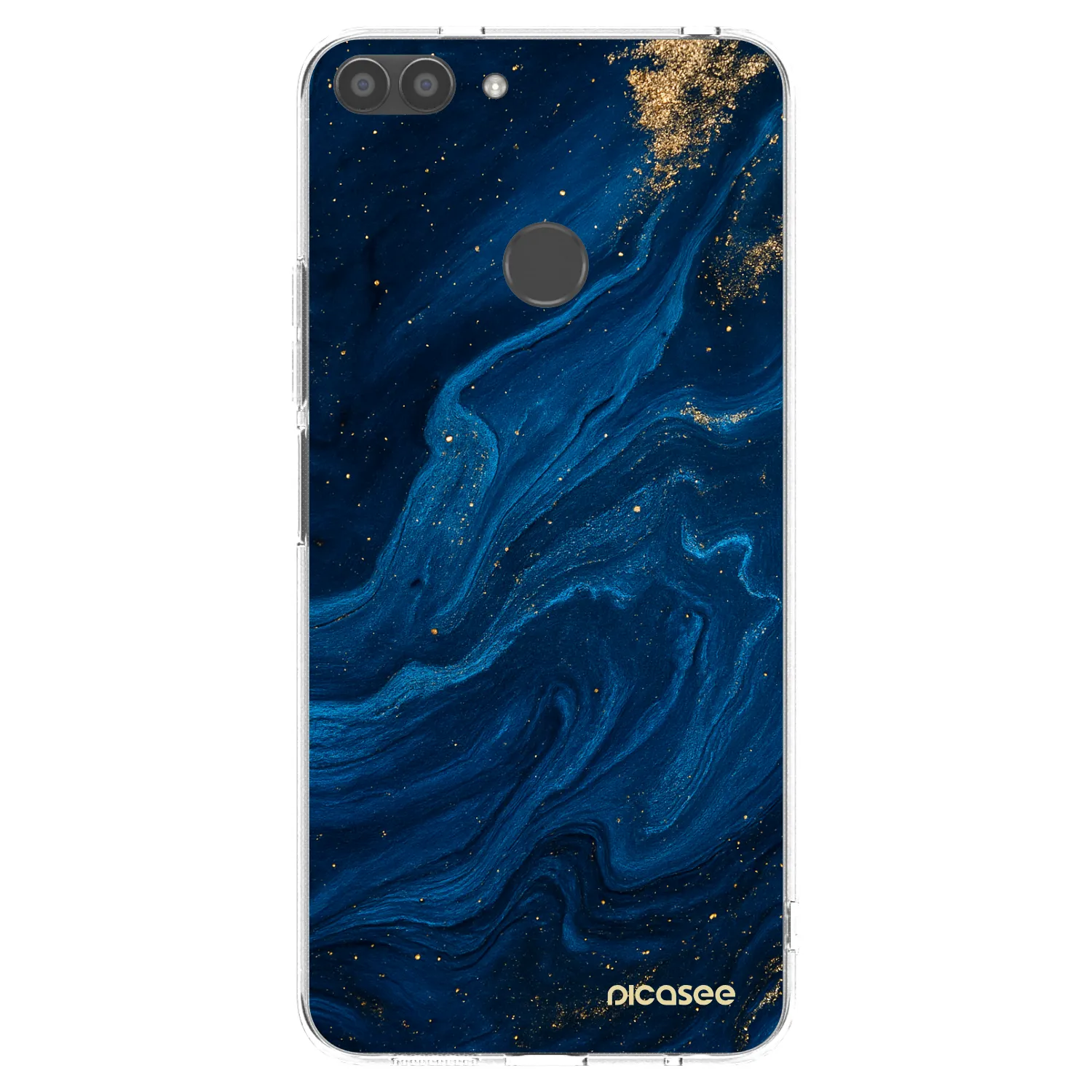 Picasee silikónový prehľadný obal pre Huawei P Smart - Blue