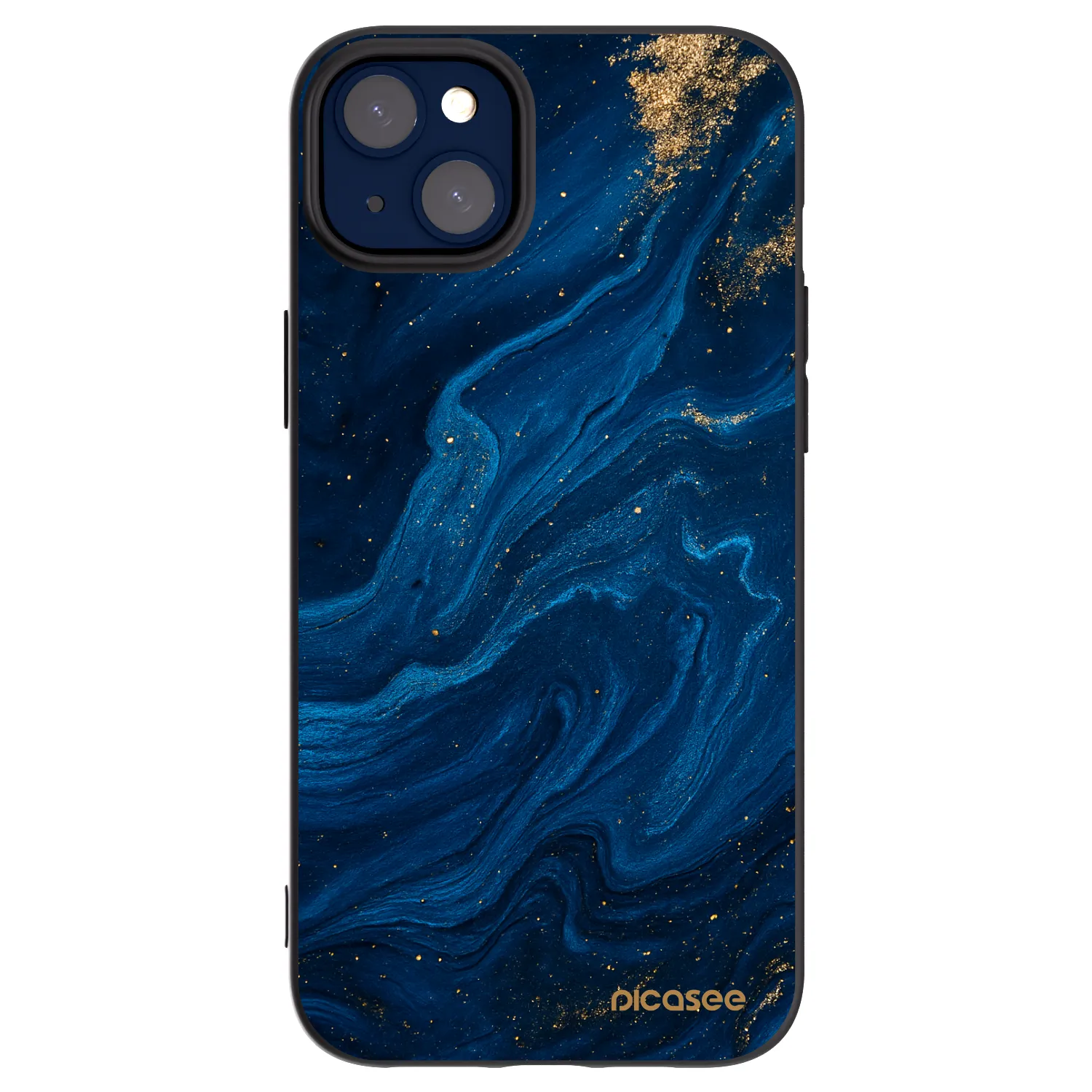 Picasee silikónový čierny obal pre Apple iPhone 14 Plus - Blue