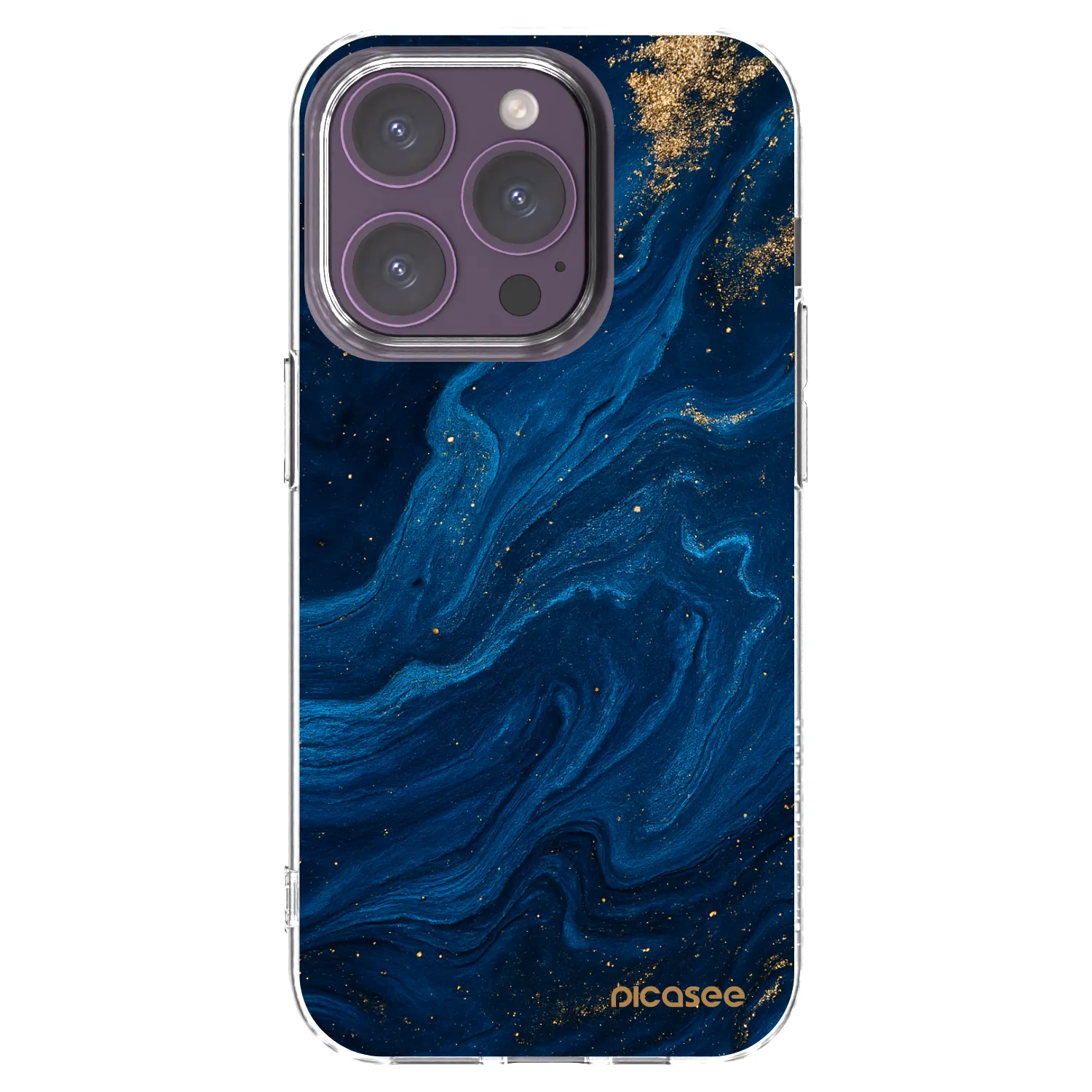 Silikónový prehľadný obal pre Apple iPhone 14 Pro - Blue