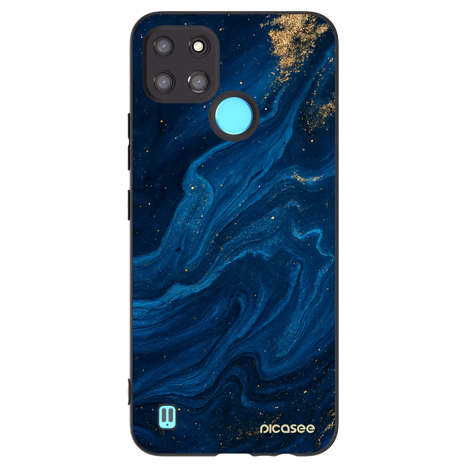 Picasee silikónový čierny obal pre Realme C21Y - Blue