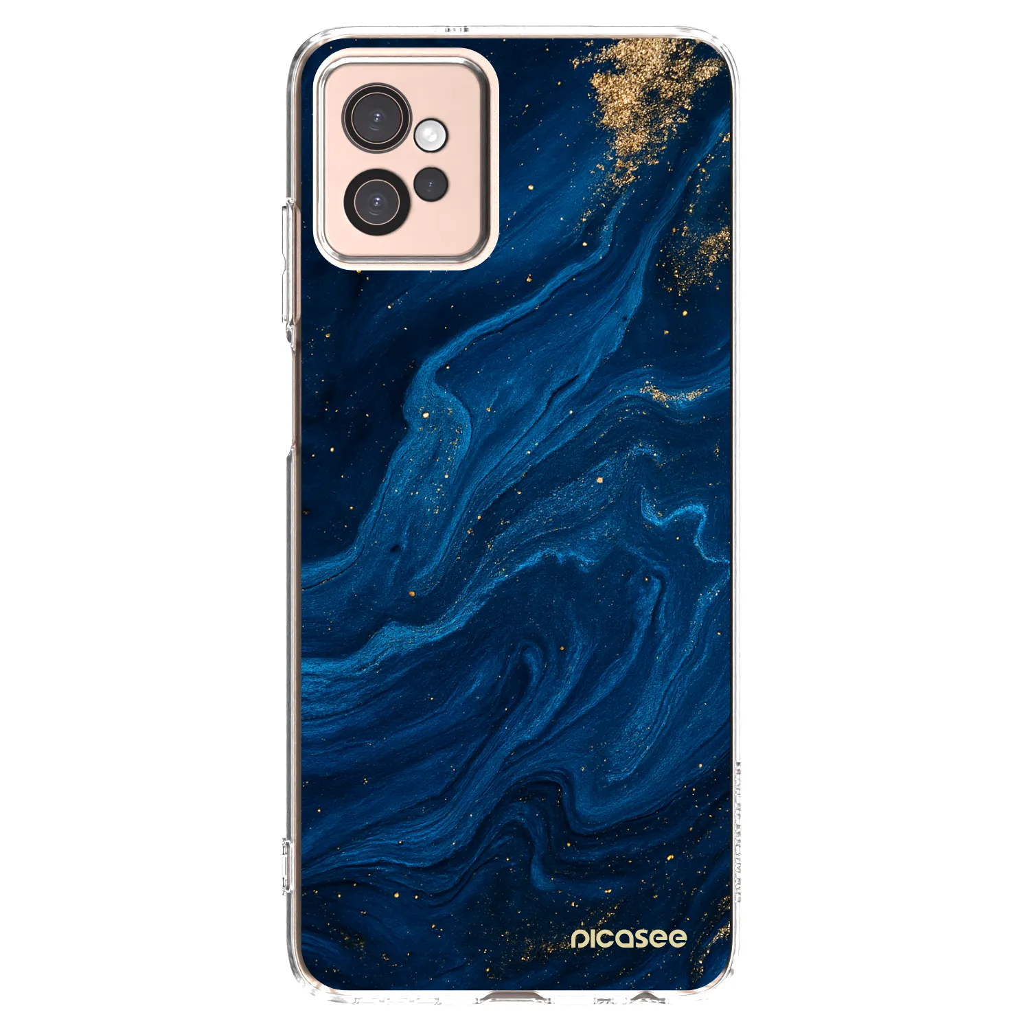 Picasee silikónový prehľadný obal pre Motorola Moto G32 - Blue