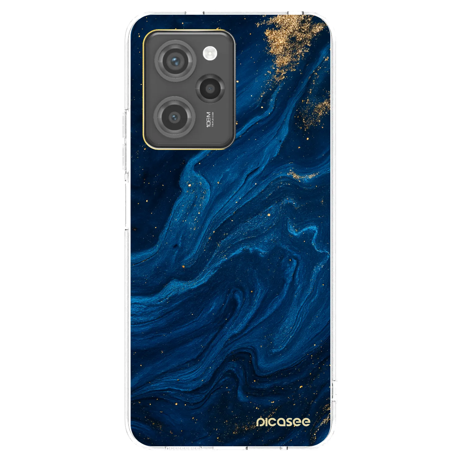 Picasee silikónový prehľadný obal pre Xiaomi Poco X5 Pro - Blue