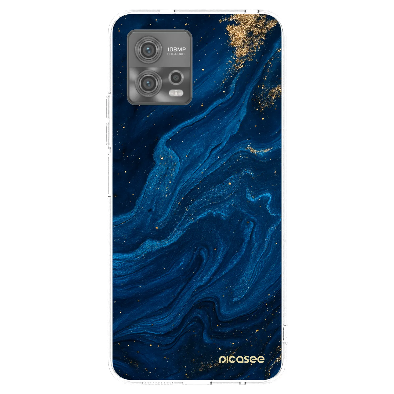 Picasee silikónový prehľadný obal pre Motorola Moto G72 - Blue