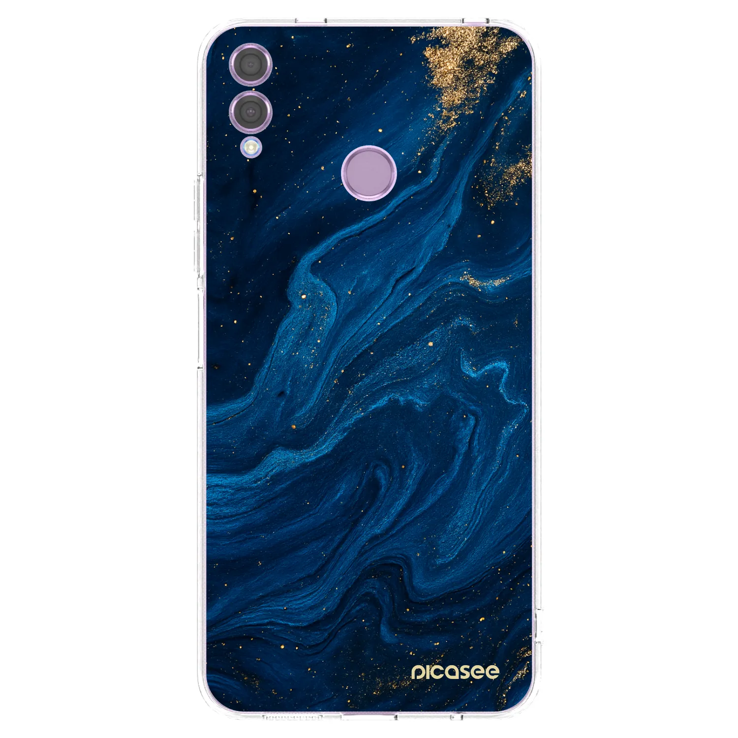 Picasee silikónový prehľadný obal pre Honor 8X - Blue