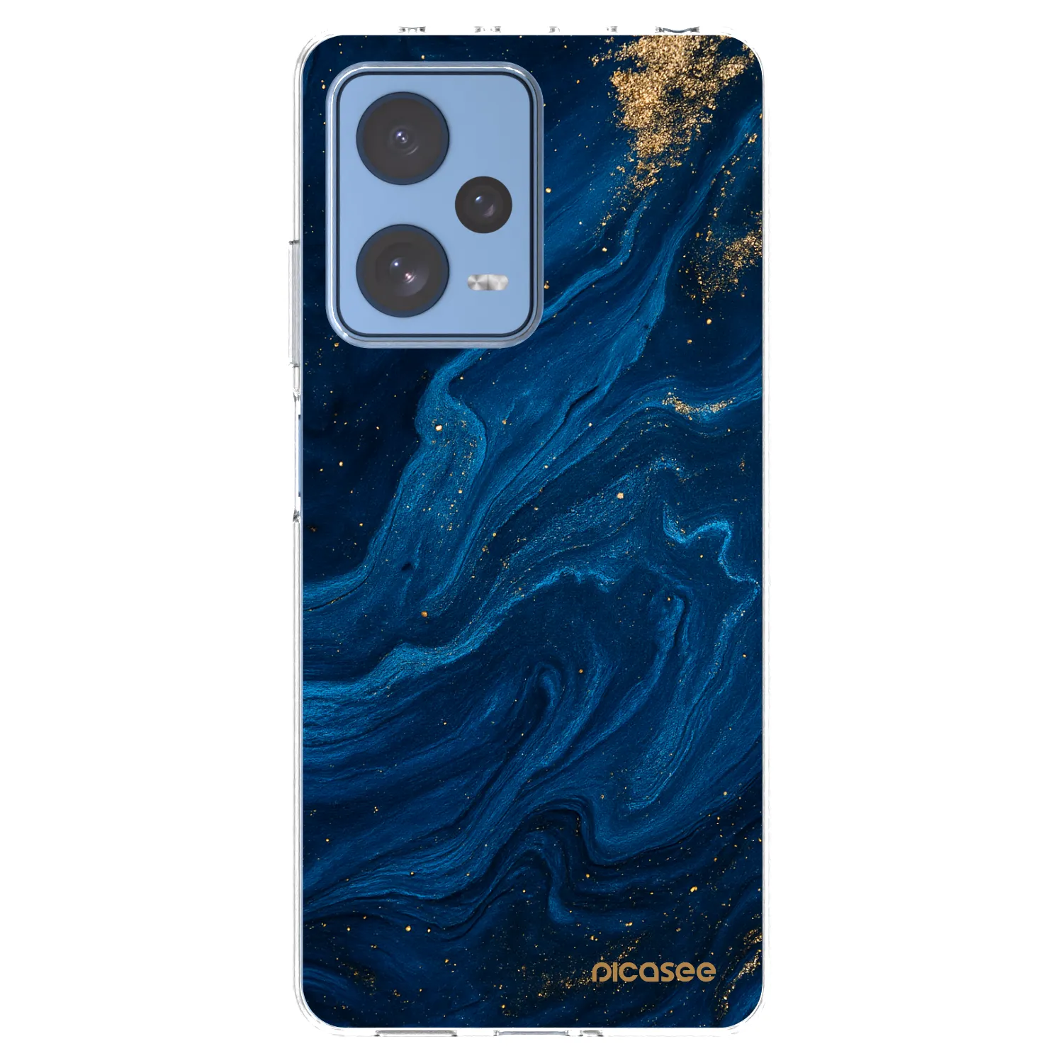 Picasee silikónový prehľadný obal pre Xiaomi Redmi Note 12 Pro 5G - Blue